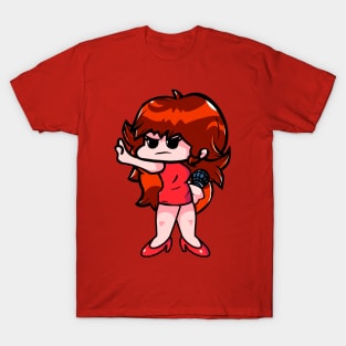 Girlfriend FNF character detailed version T-Shirt